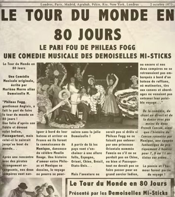 Spectacle cabaret, Le Tour du Monde en 80 Jours 5