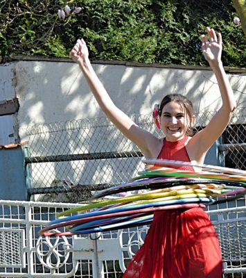 Artiste de hula hoop