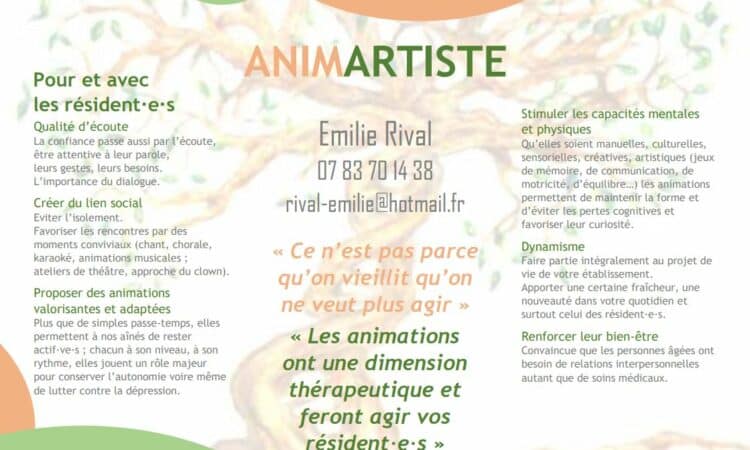 Spectacles et ateliers créatifs, Animartiste 1