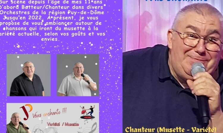 Chanteur Musette et Variété