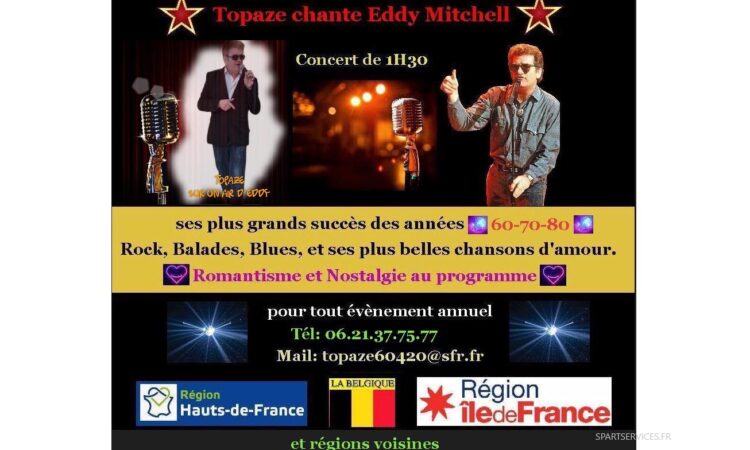 Topaze chante Eddy Mitchell, 60' 70' 80' ! 2