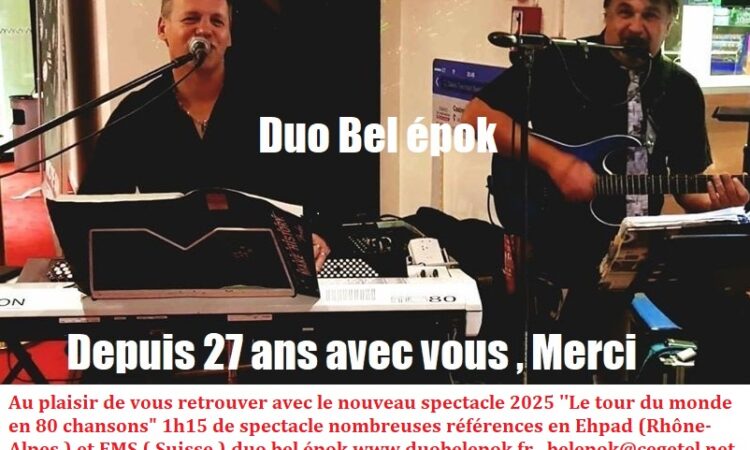 Le tour du monde en 80 chansons, Nouveau spectacle 2025 2