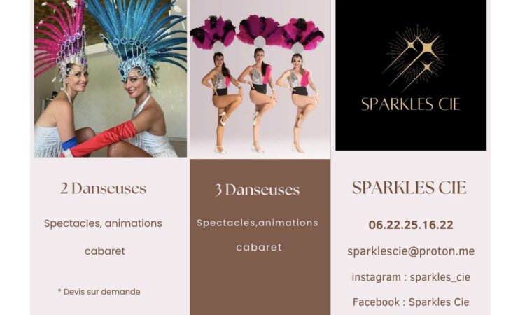Spectacle danseuses revue cabaret, Sparkles Cie 1